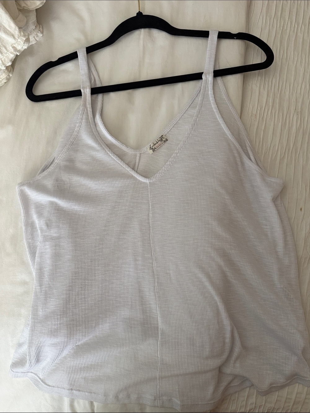 Free People Lavender V-Neck Ribbed Cami - Picture 6 of 6